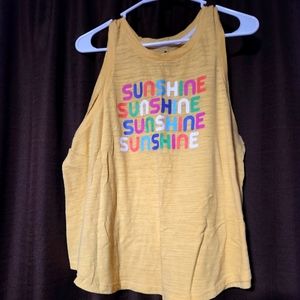 Yellow loose tank